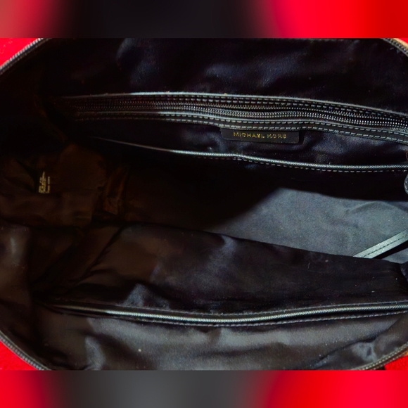 Michael Kors Kelsey Large Leopard Print Nylon Tote Bag - Brown and Black - Picture 10 of 13